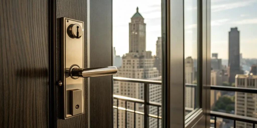 The cost to change a lock on an apartment in NYC.