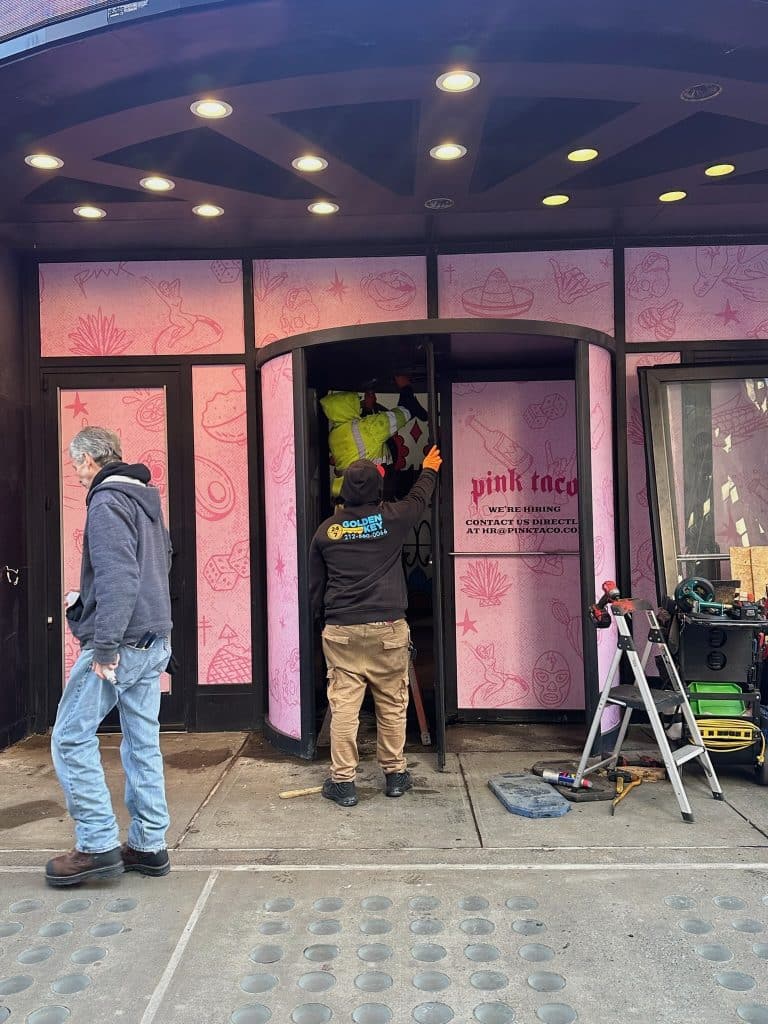 Golden Key Locksmith NYC technician at a luxury condo in TriBeCa, Manhattan