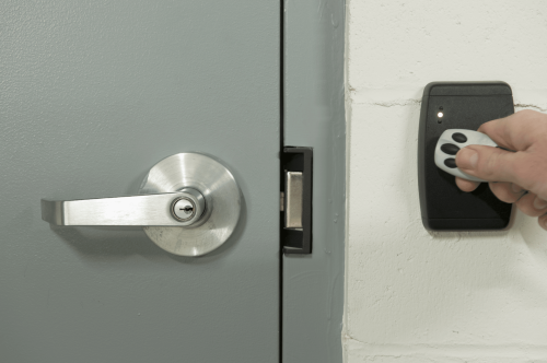 Key fob entry system for buildings