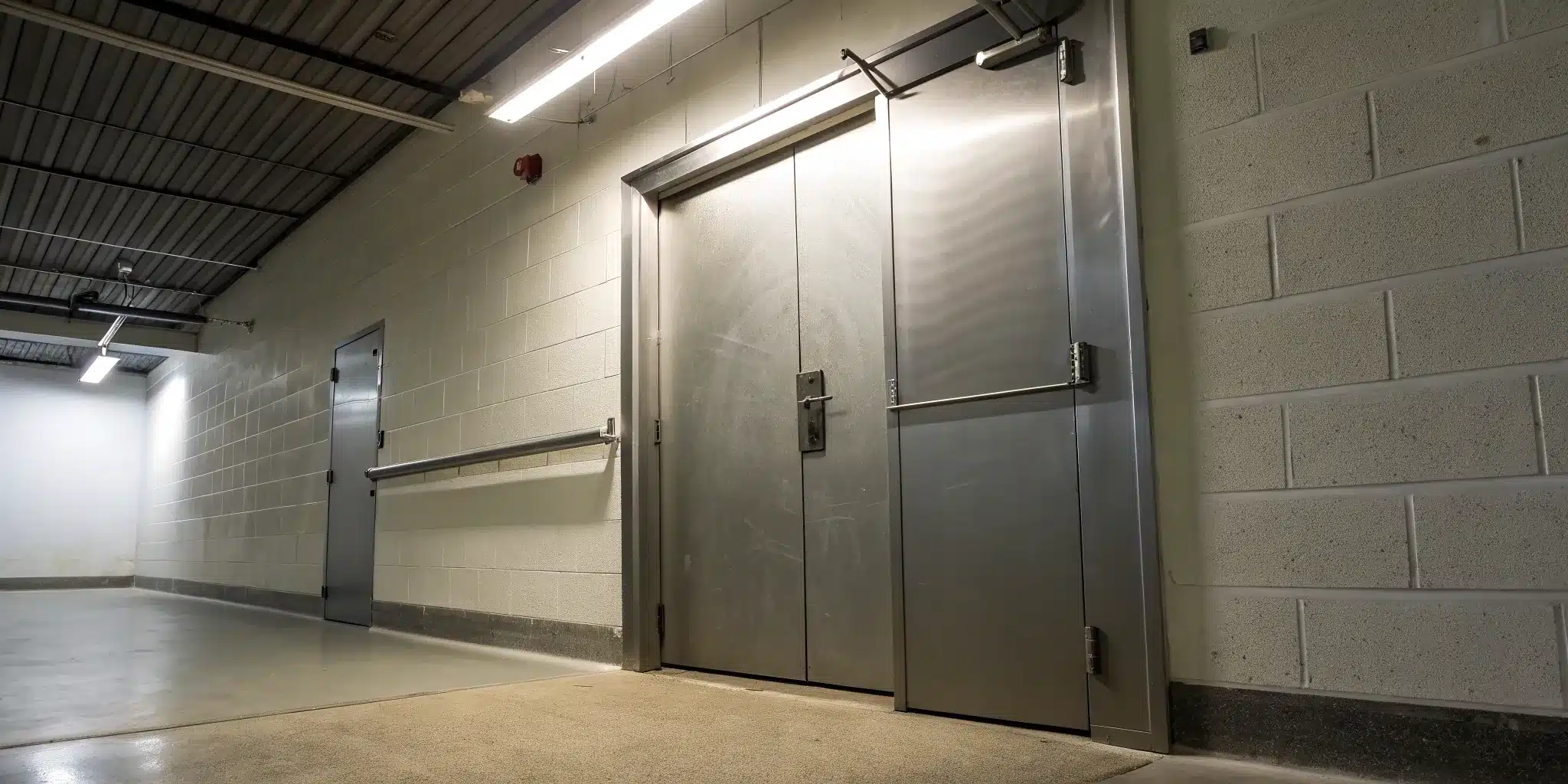 A correctly installed fire door, a key requirement for a fire door installation certificate.